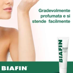 Biafin Emulsione Cutanea Idratante Lenitiva Crema Scottature e Pelle Sensibile e Irritata, 100ml
