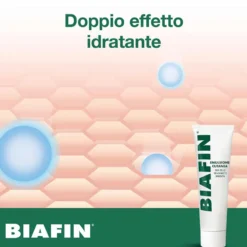 Biafin Emulsione Cutanea Idratante Lenitiva Crema Scottature e Pelle Sensibile e Irritata, 100ml