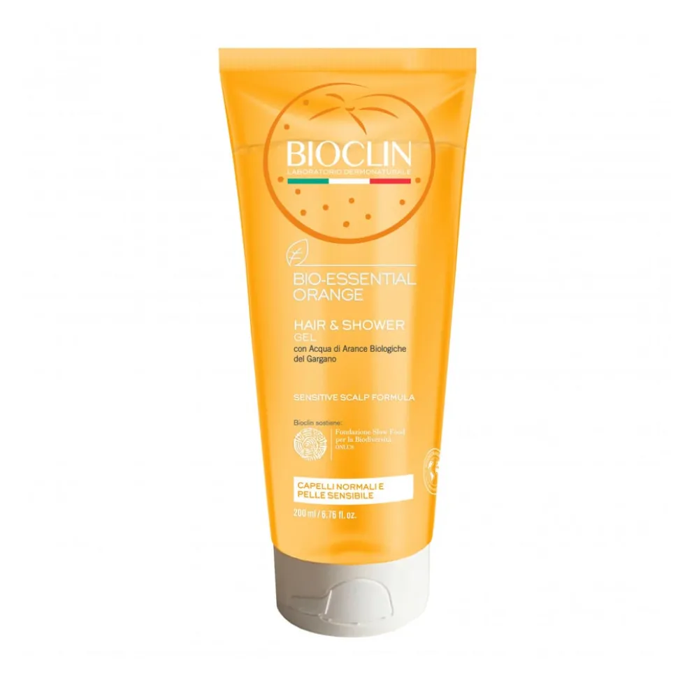 Bioclin Bio Essential Orange Hair and Shower Detergente Corpo e Capelli, 200ml