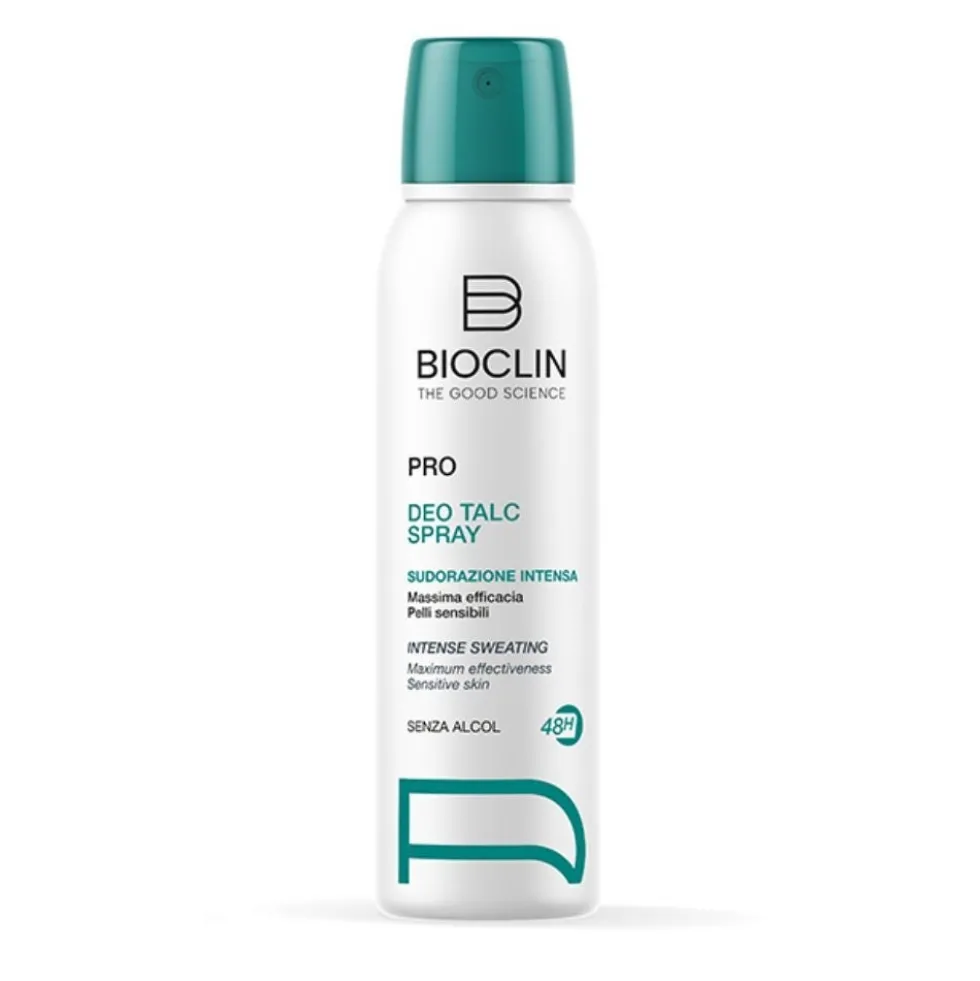 Bioclin Deo Pro Control Talc Deodorante spray per sudorazione intensa 48H, 150 ml