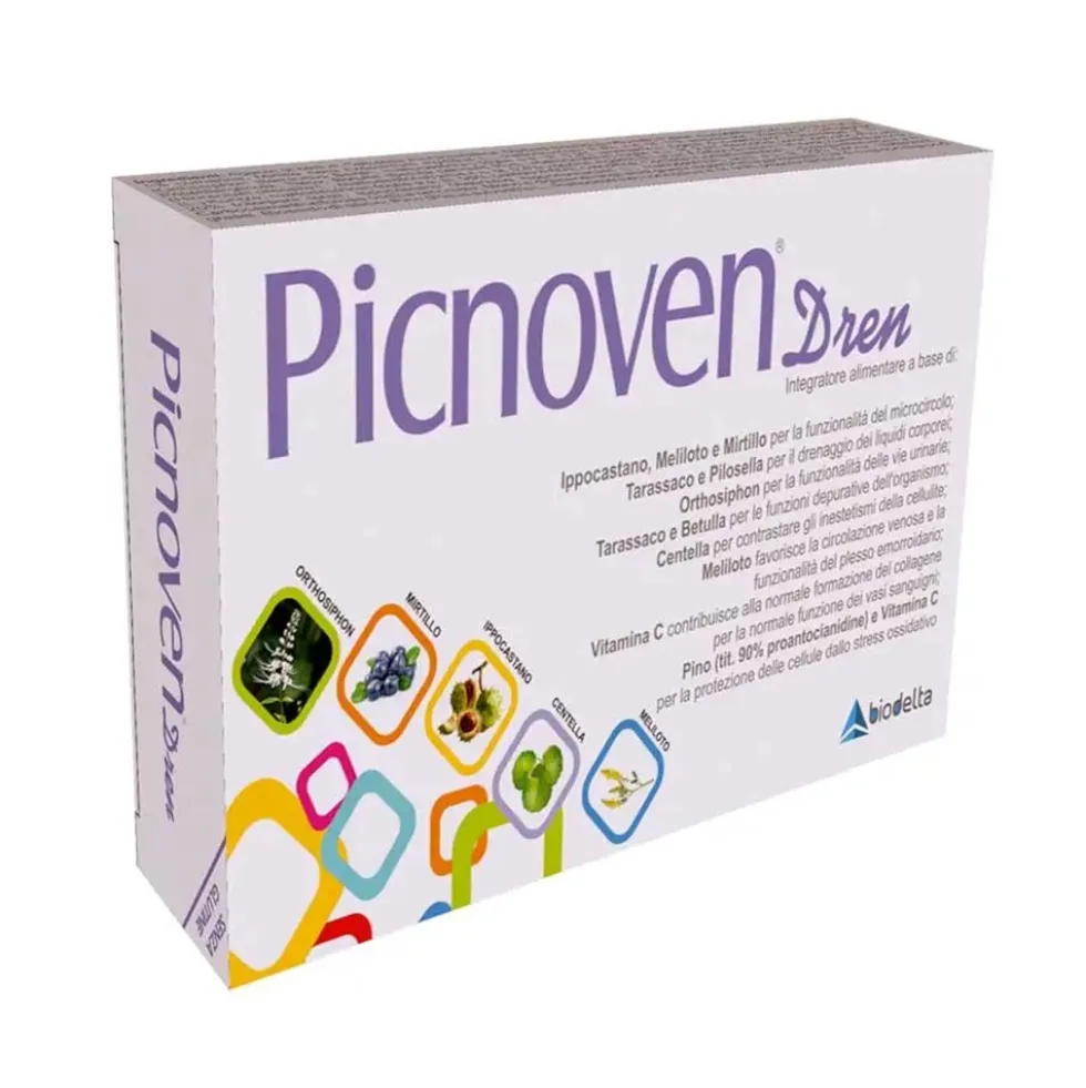 Biodelta Picnoven Dren Integratore Alimentare, 50 Compresse