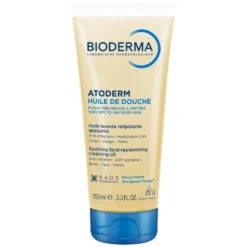 Bioderma Atoderm Olio doccia - Olio detergente lenitivo per la pelle secca e irritata, 100 ml