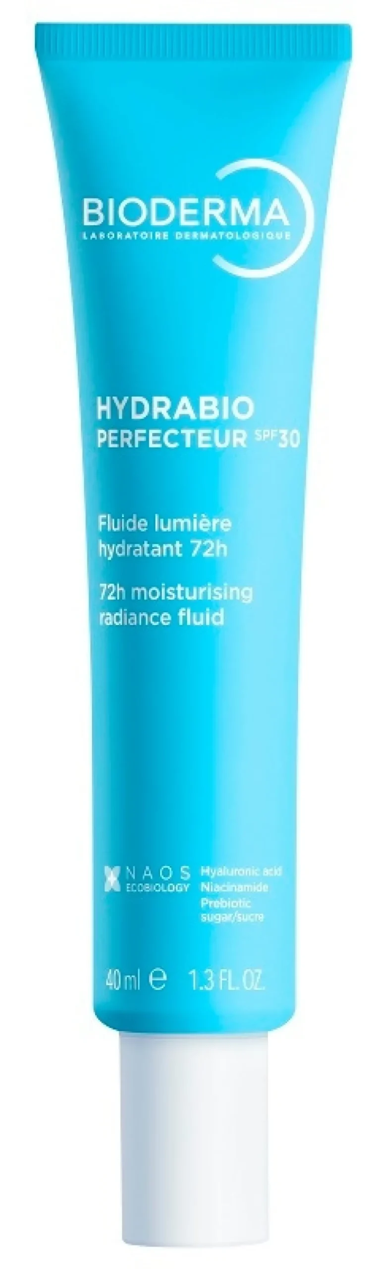 Bioderma Hydrabio Perfecteur SPF30 Fluido idratante e illuminante per il viso, 40ml