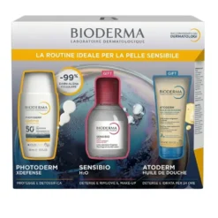 Bioderma Kit da viaggio per la cura della pelle sensibile, 3 prodotti