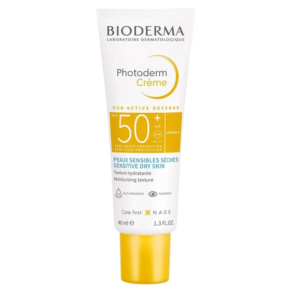 Bioderma Photoderm - Creme SPF50+ Protezione Solare Pelle Sensibile Secca, 40ml