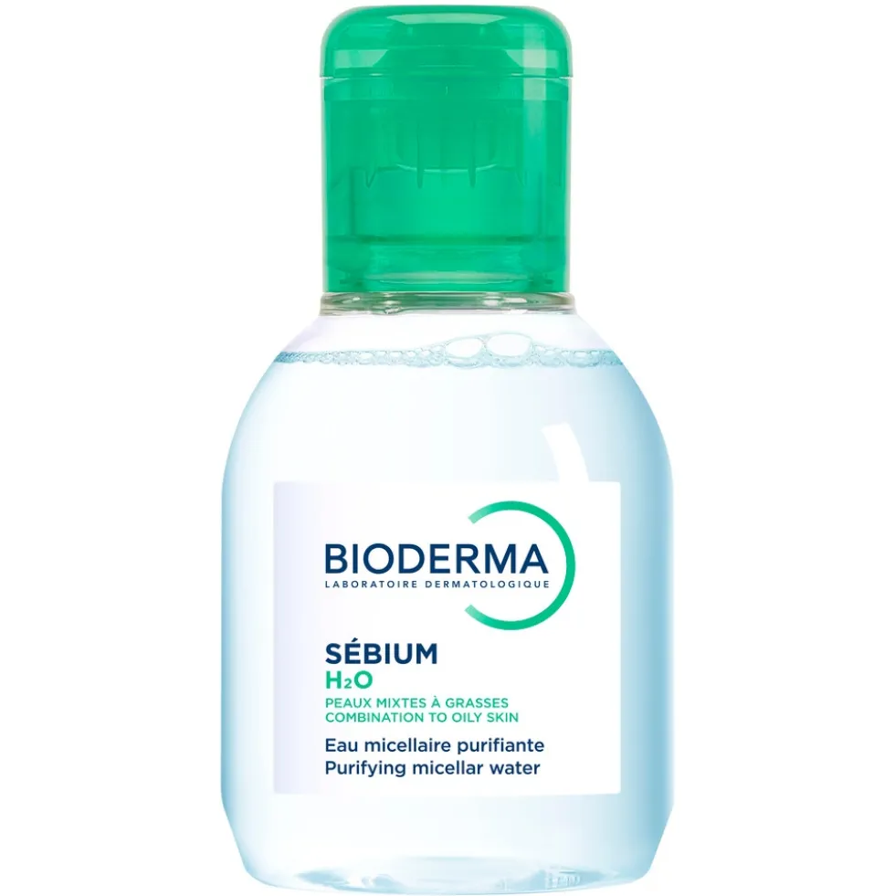 Bioderma Sébium H2O - Acqua micellare struccante per le pelli miste o grasse, 100 ml