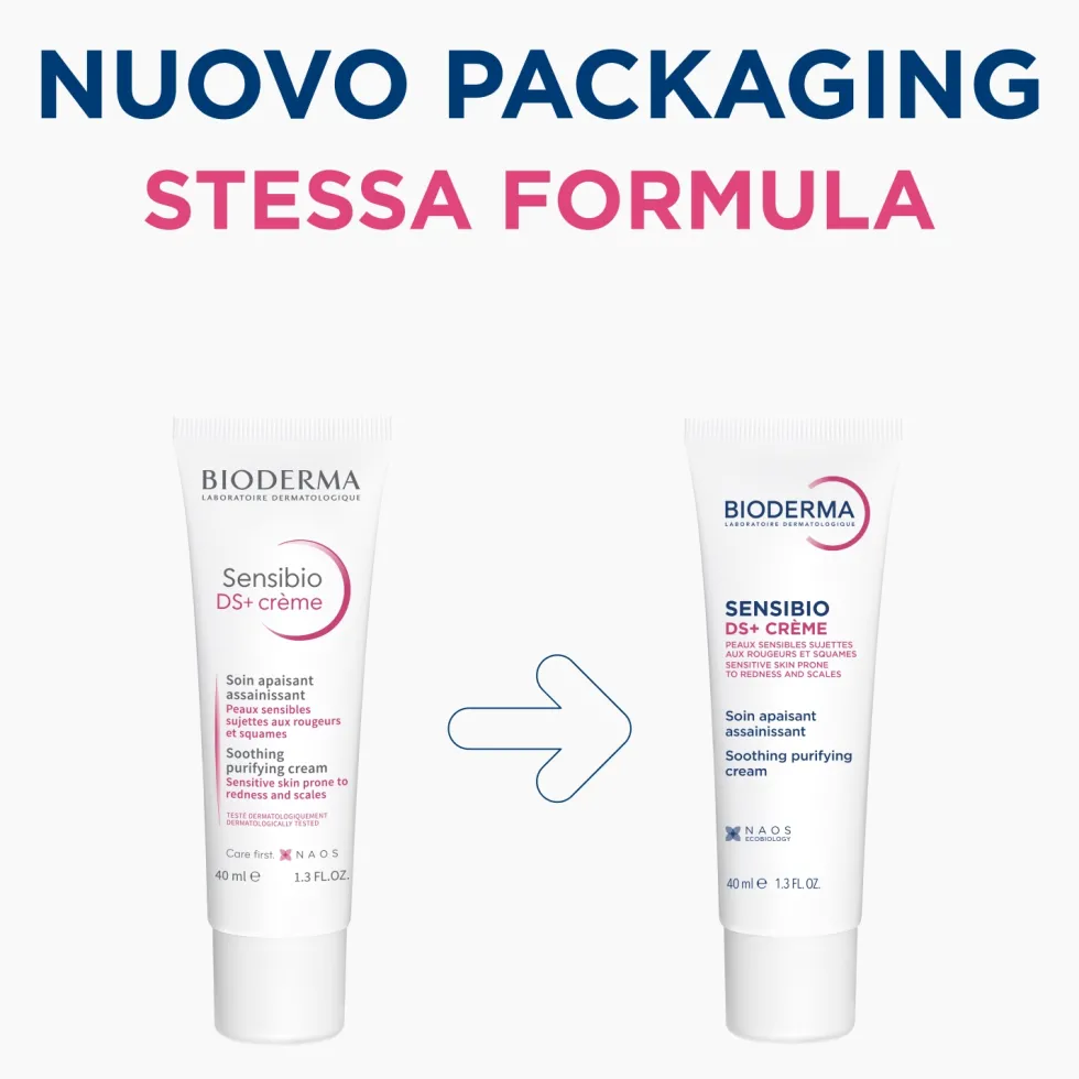 Bioderma Sensibio - DS+ Crema Viso Lenitiva & Anti Squame, 40ml