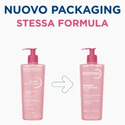 BIODERMA Sensibio Gel Moussant Micellare Detergente Lenitivo Viso 500 ml