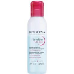 Bioderma Sensibio H2O Eye - Struccante micellare bifasico per occhi e labbra, 125 ml