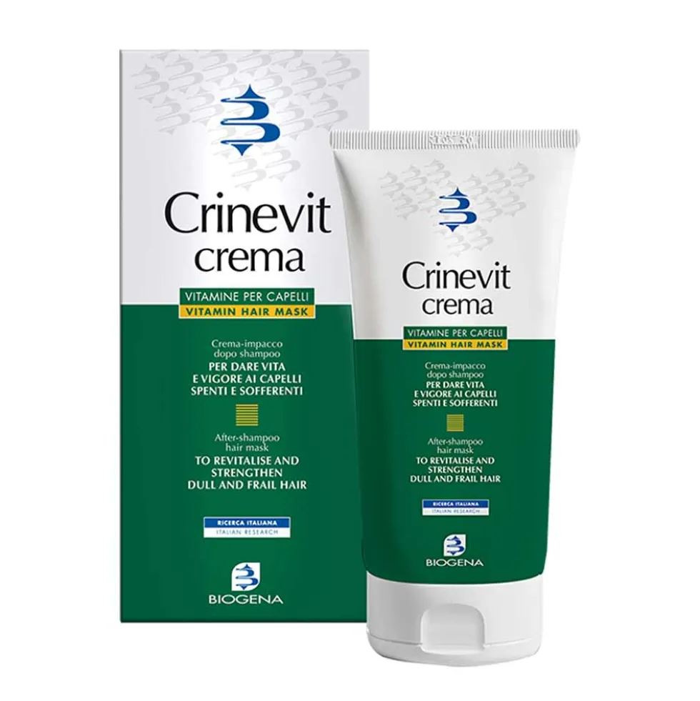 Biogena CrineVit Crema Impacco Dopo Shampoo per Capelli Secchi Opachi, 150ml