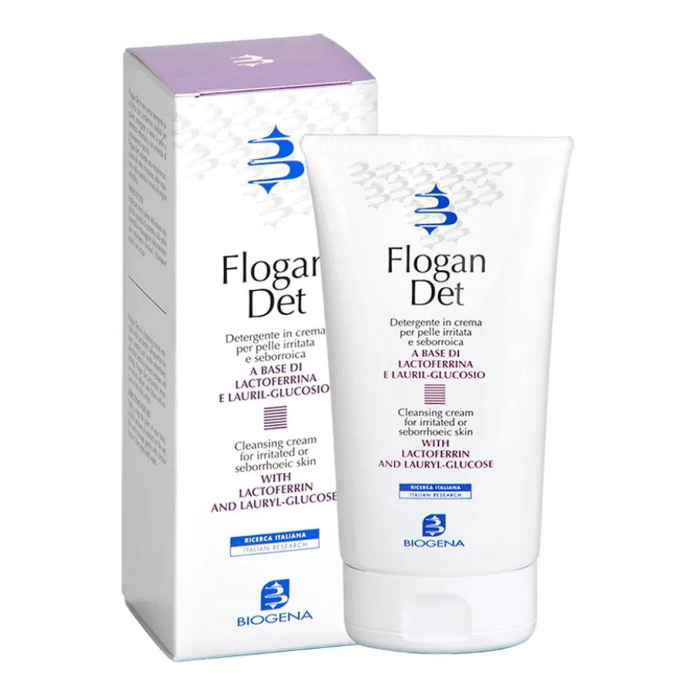 Biogena Flogan Det Crema Detergente per Pelle Irritata e Seborroica, 150ml