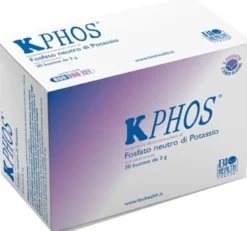 Biohealth Kphos - Integratore alimentare per la carenza di potassio e fosforo, 30 bustine