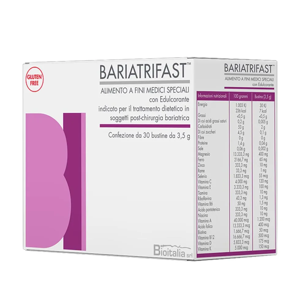 Bioitalia Bariatrifast Alimento Dietetico a fini medici speciali, 30 Bustine