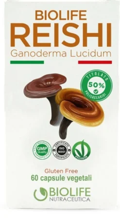 Biolife Reishi - Integratore alimentare per le difese immunitarie, 60 capsule
