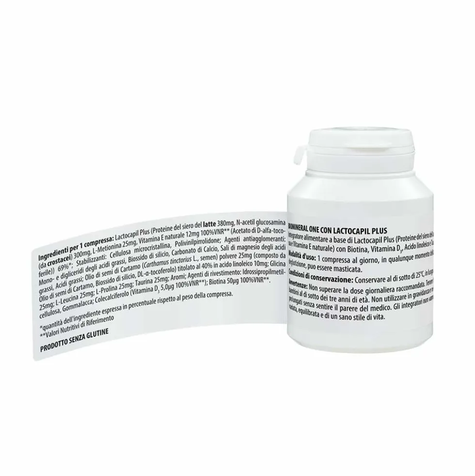 Biomineral One con Lactocapil Plus Integratore Benessere Capelli, 90 Compresse