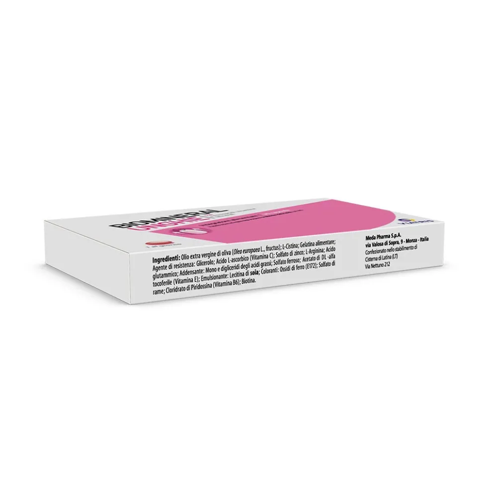 Biomineral Unghie Integratore Rinforzante per Unghie Deboli, 30 Capsule