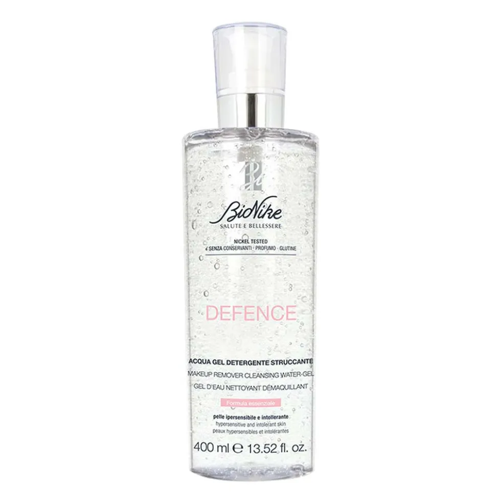 Bionike Defence - Acqua Gel Detergente Struccante per Pelle Ipersensibile, 400ml