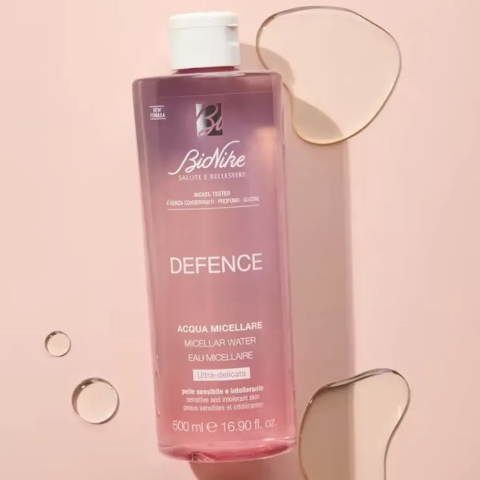 BioNike Defence Acqua Micellare - Detergente struccante per il viso e gli occhi, 500 ml