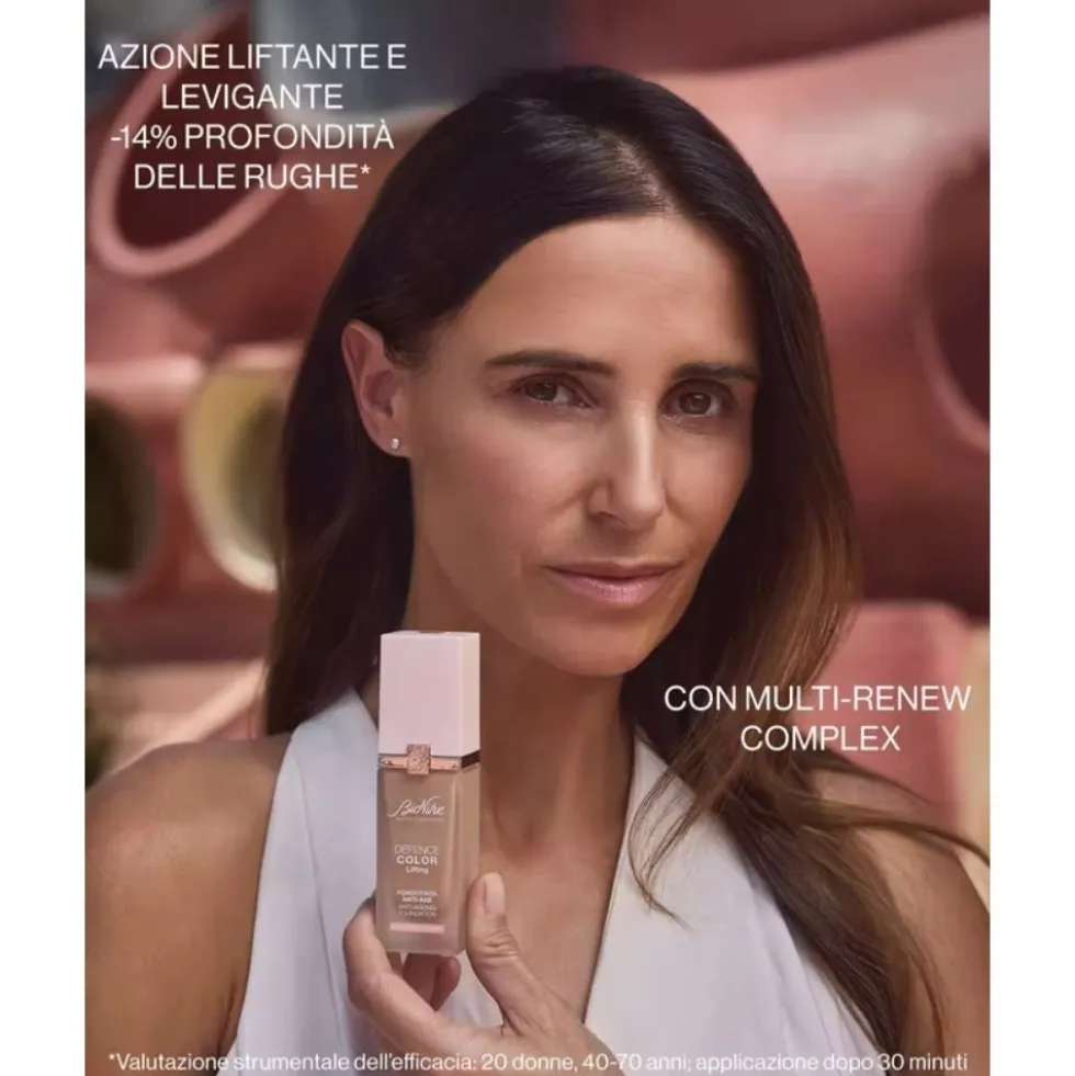 Bionike Defence Color Lifting Fondotinta Anti-Age per Pelle Matura Sensibile Allergica Colore 05 HONEY, 30ml