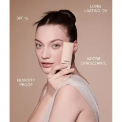 Bionike Defence Color Mat Velvet Fondotinta Opacizzante per Pelle Grassa Mista Sensibile Allergica Colore 02 Cream, 30ml