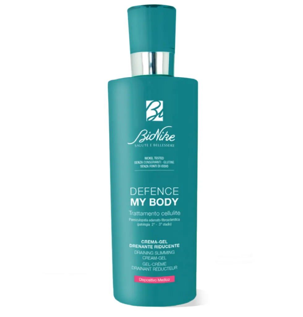 Bionike Defence My Body - Crema-Gel Drenante Riducente Trattamento Cellulite Dispositivo Medico, 400ml