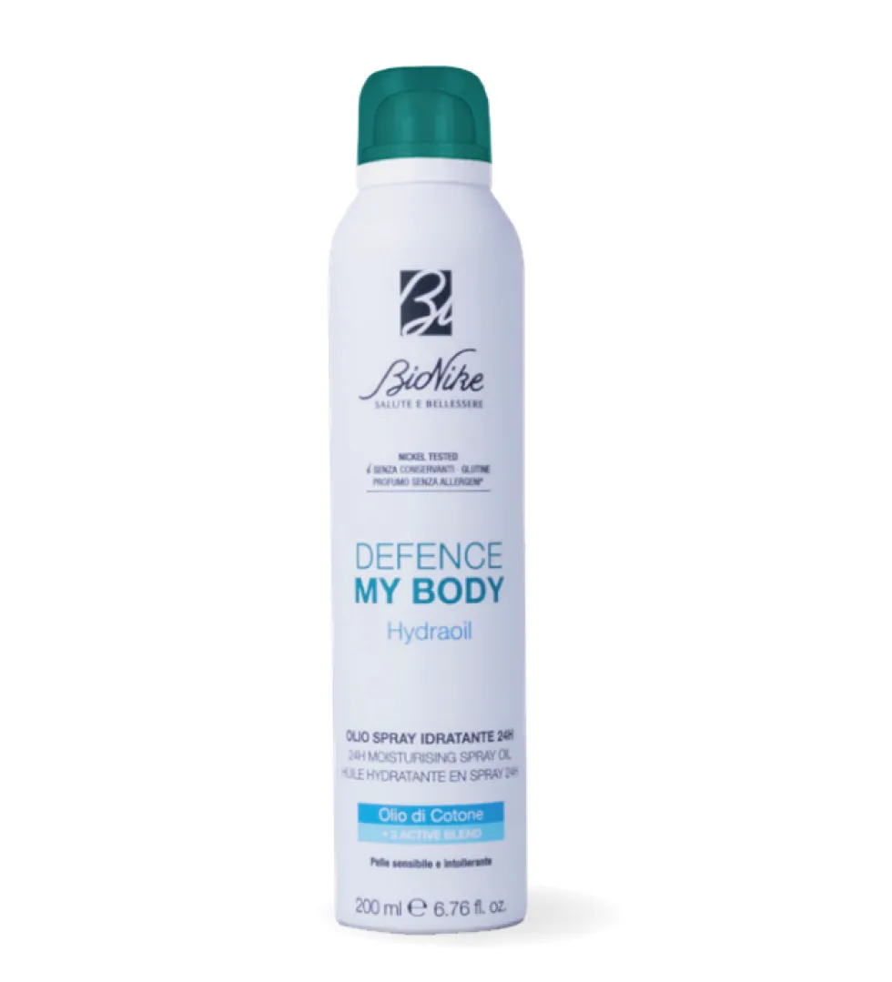 Bionike Defence My Body - Hydraoil Olio Spray Idratante 24H per Pelle Sensibile Normale o Secca, 200ml