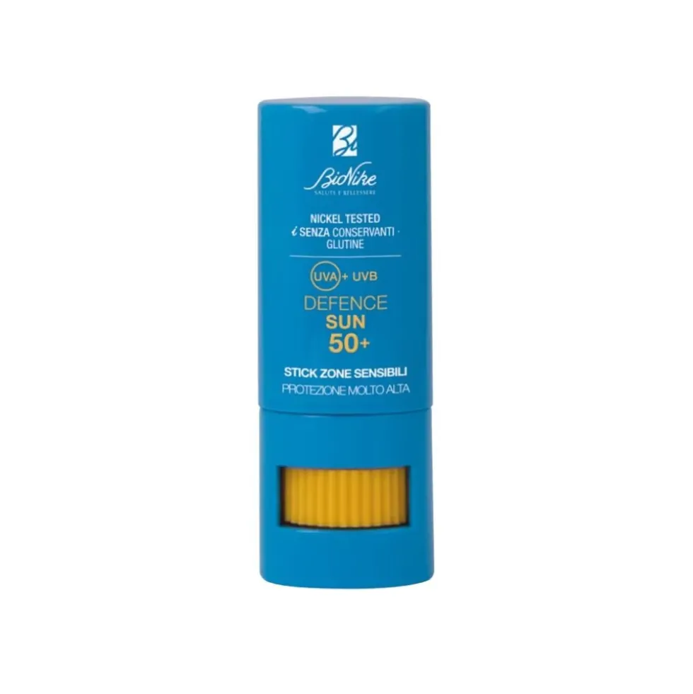 Bionike Defence Sun - Stick Zone Sensibili SPF50+ Protezione Solare Molto Alta, 9ml