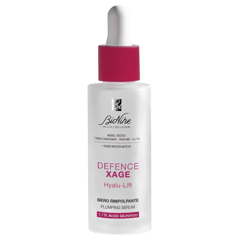 BioNike Defence Xage - Hyalu-Lift Siero Rimpolpante con Acido Ialuronico, 30ml