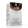 BioNike Shine On 6.34 biondo scuro dorato rame - Tinta permanente per pelle sensibile, kit monodose