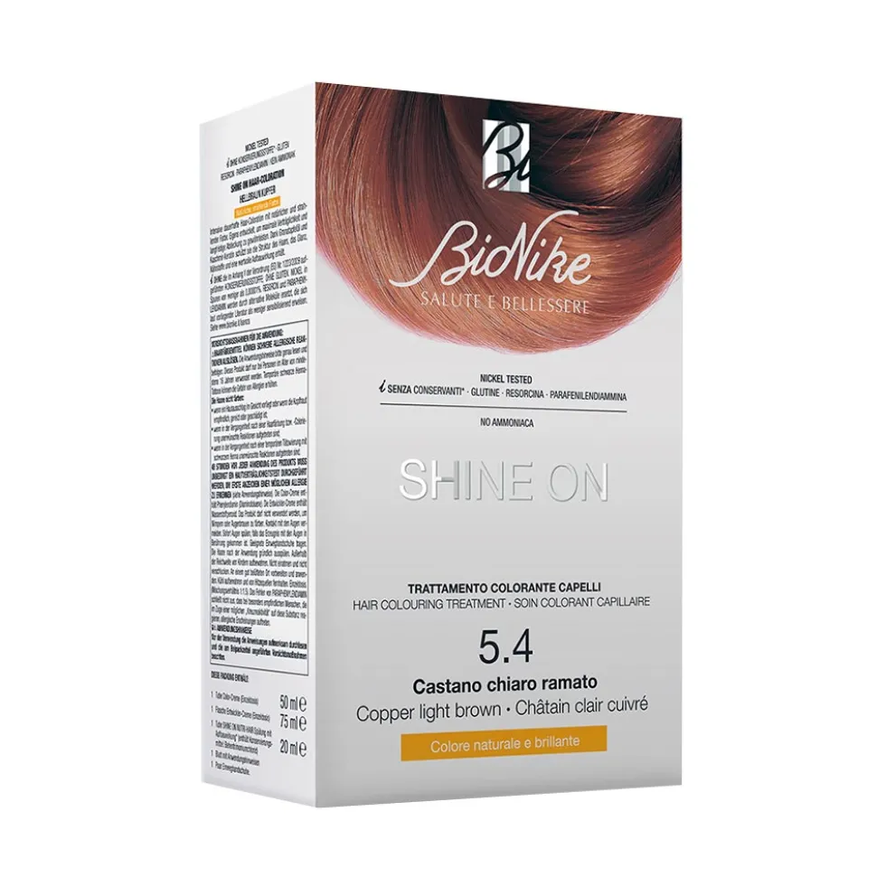 BioNike Shine On - Trattamento Colorante Capelli 5.4 Castano Chiaro Ramato