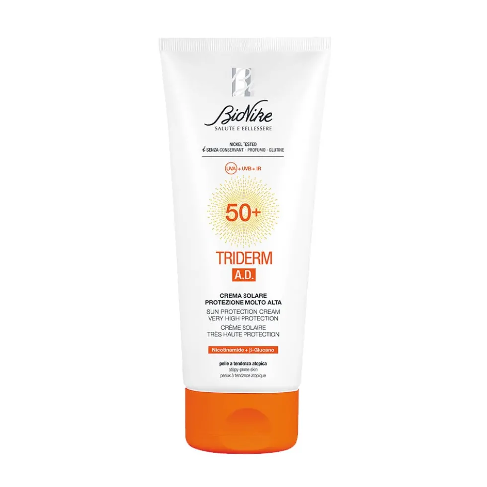 Bionike Triderm A.D. - Crema Solare Pelle Atopica SPF50+ Molto Alta, 200ml