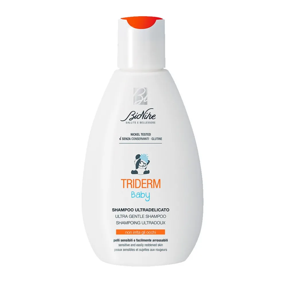 Bionike Triderm Baby - Shampoo Ultradelicato Pelle Sensibile Arrossabile, 200ml