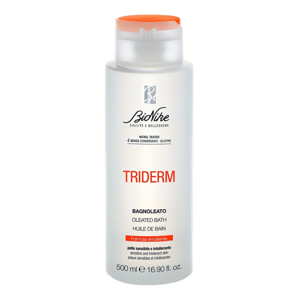 Bionike Triderm - Bagnoleato Olio da Bagno Pelle Sensibile e Intollerante, 500ml