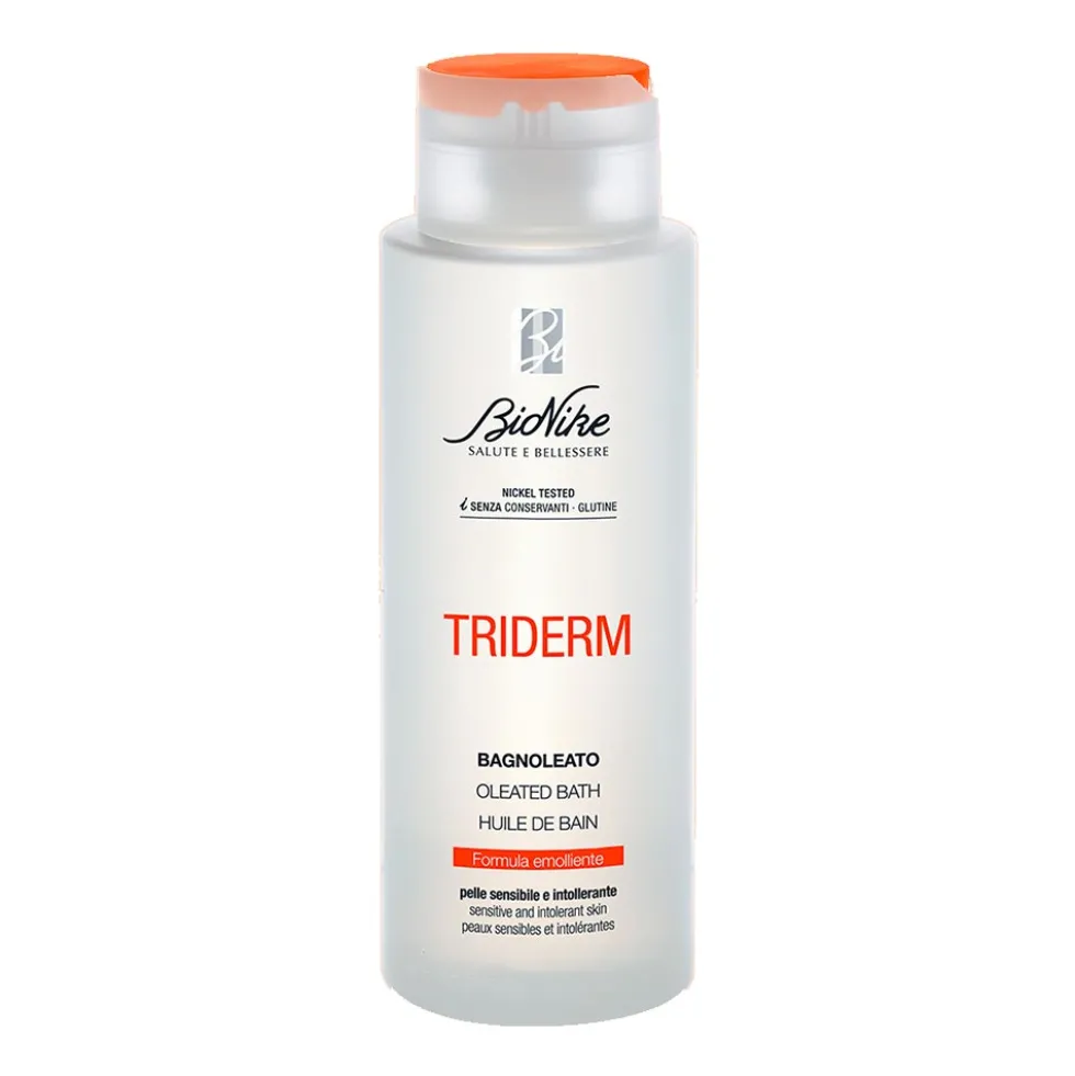 Bionike Triderm - Bagnoleato Olio da Bagno Pelle Sensibile e Intollerante, 250ml