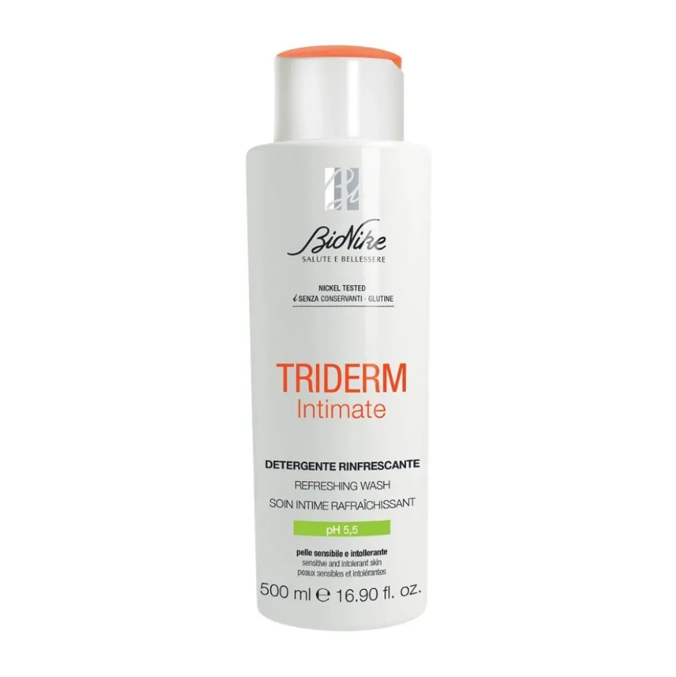 BioNike Triderm Intimate - Detergente intimo rinfrescante per pelli sensibili, 500 ml