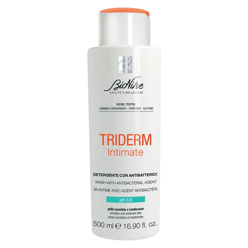 Bionike Triderm Intimate - Detergente Intimo con Antibatterico pH 3.5, 500ml