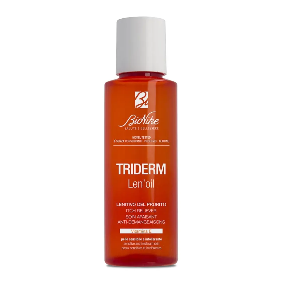 Bionike Triderm Len'Oil - Olio topico lenitivo per alleviare il prurito, 100 ml
