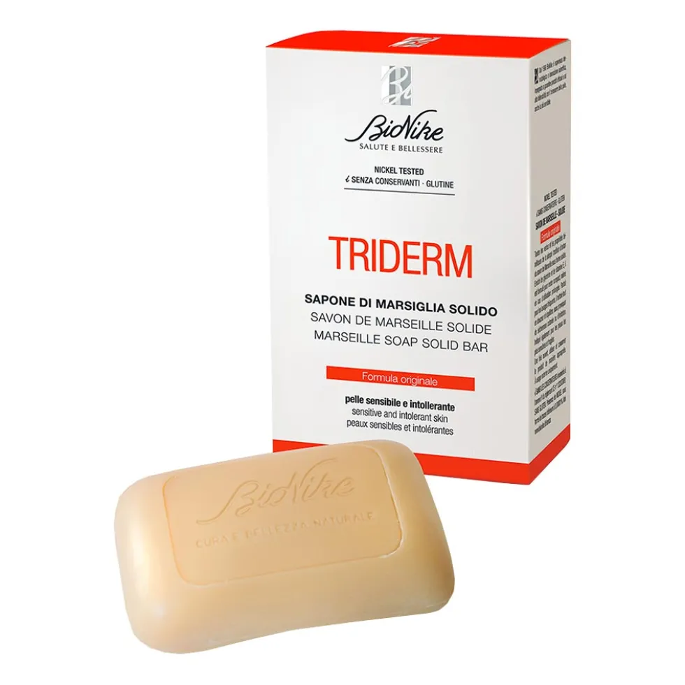 Bionike Triderm - Sapone di Marsiglia solido, 100g