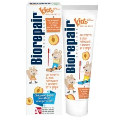 Biorepair Kids - Dentifricio per Bambini 0-6 anni gusto Pesca, 50ml