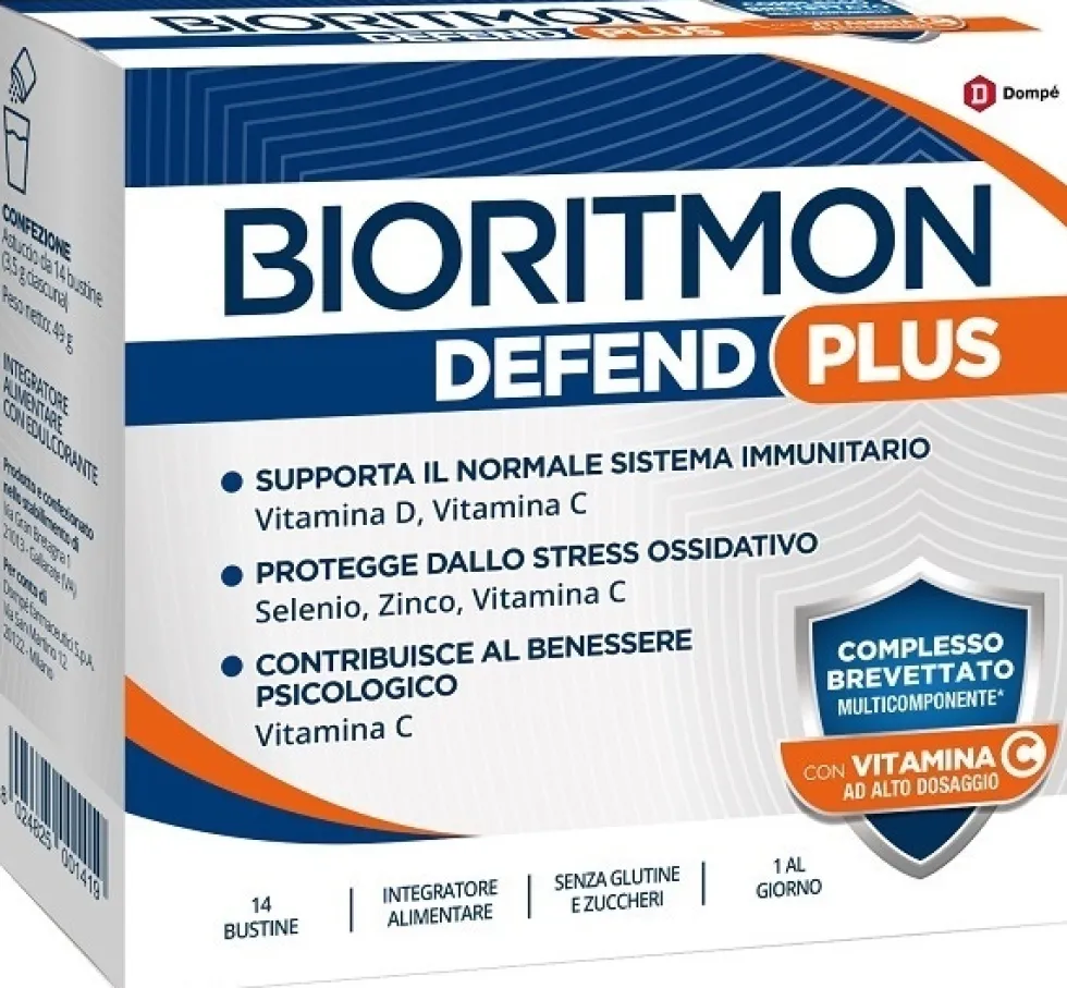Bioritmon Defend Plus Integratore Sistema Immunitario, 14 Bustine
