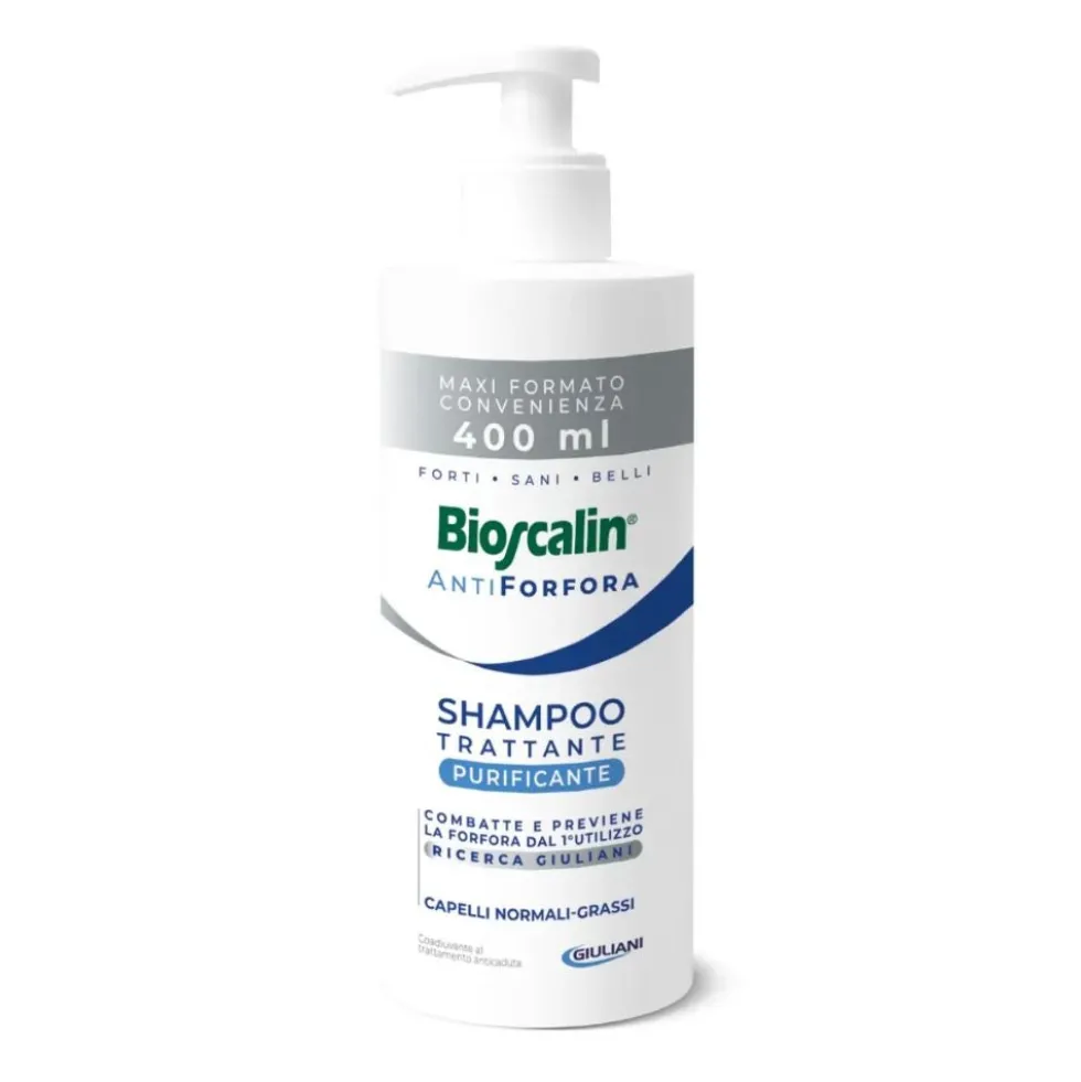 Bioscalin AntiForfora - Shampoo Purificante per Capelli Normali Grassi, 400ml