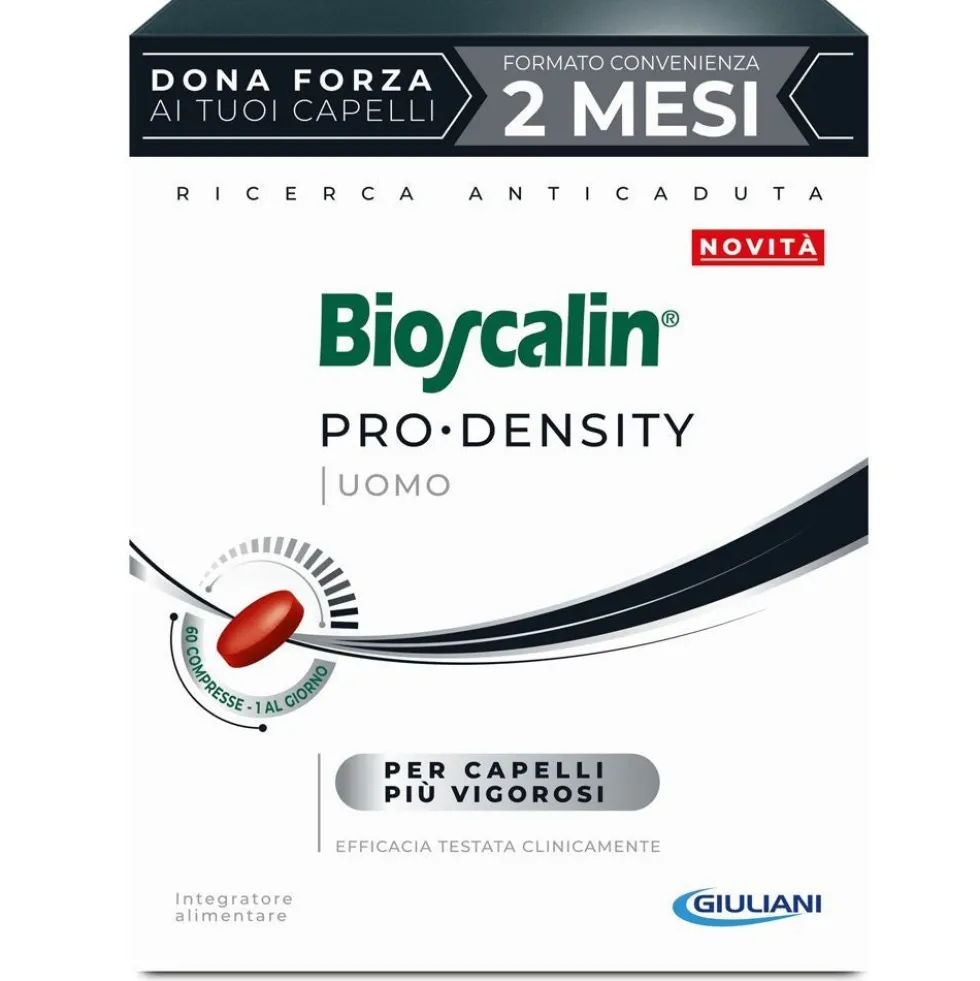 Bioscalin Pro-Density Uomo - Integratore Alimentare Capelli Vigorosi, 60 compresse