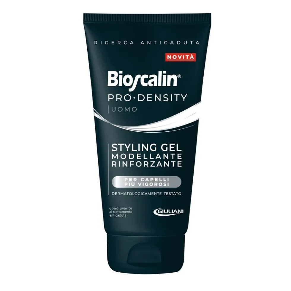 Bioscalin Pro-Density Uomo - Styling Gel Modellante Rinforzante Capelli, 150ml