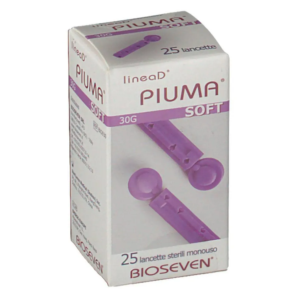 Bioseven Linea D Piuma Lancette Pungidito Soft 30g, 25 Lancette