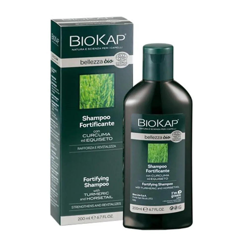 Bios Line Biokap Bio - Shampoo Fortificante Curcuma E Equiseto, 200ml