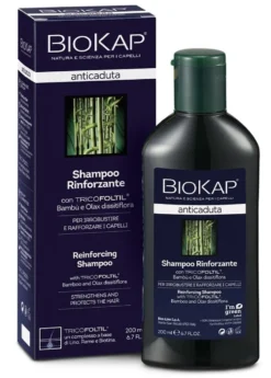 Bios Line BioKap Shampoo Anticaduta - Lo shampoo rinforzante BioKap per i capelli fragili e diradati, 200 ml