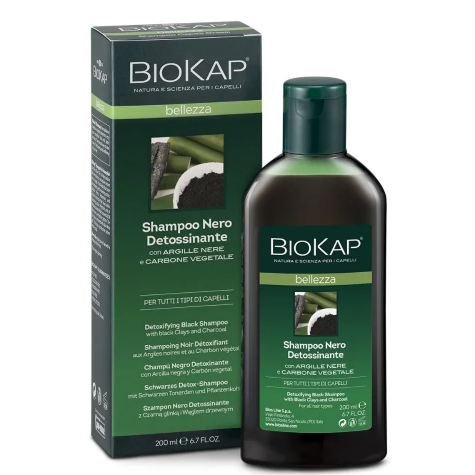 Bios Line Biokap - Shampoo Nero Detossinante, 200ml
