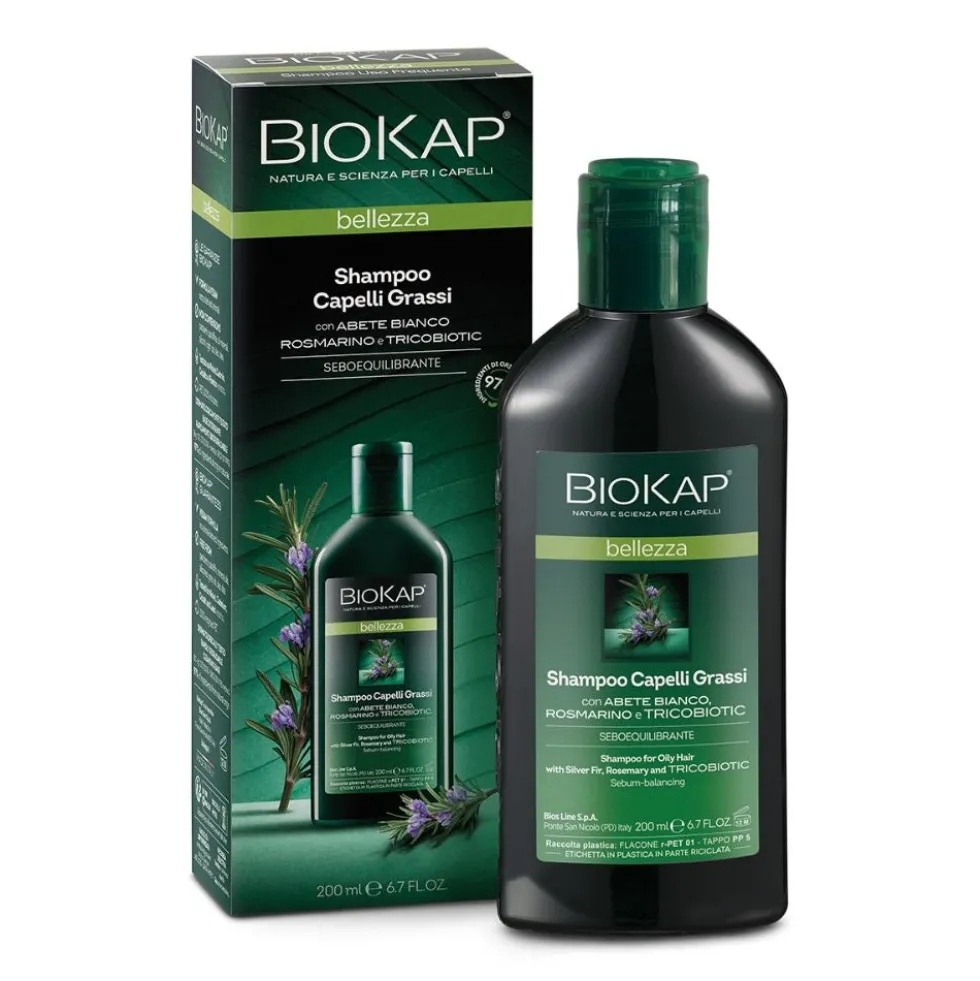 Bios Line Biokap - Shampoo per Capelli Grassi, 200ml