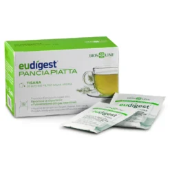 Bios Line Eudigest - Pancia Piatta Tisana digestiva per il gonfiore addominale, 20 bustine