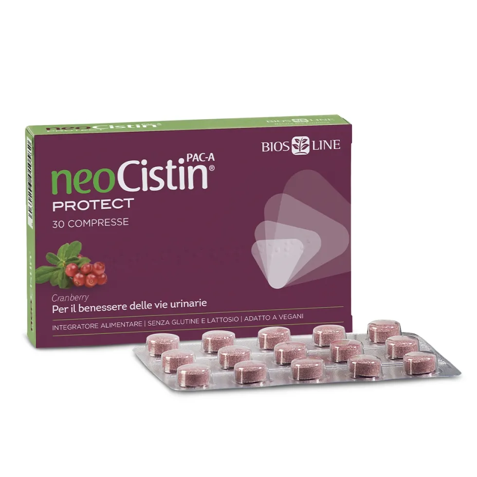 Bios Line NeoCistin PAC-A Protect - Integratore per le vie urinarie, 30 compresse